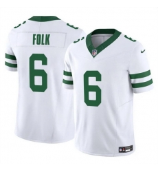 Men New York Jets 6 Nick Folk White 2025 F U S E Vapor Untouchable Limited Stitched Jersey Men New York Jets 6 Nick Folk White 2025 F U S E Vapor Untouchable Limited Stitched Jersey