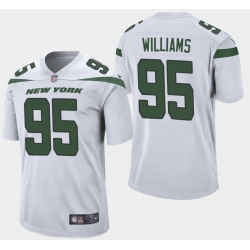 Men New York Jets #95 Quinnen Williams White Vapor Untouchable Limited Stitched NFL Jersey