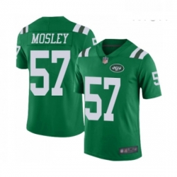 Mens New York Jets 57 CJ Mosley Limited Green Rush Vapor Untouchable Football Jersey