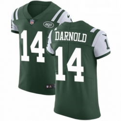 Mens Nike New York Jets 14 Sam Darnold Green Team Color Vapor Untouchable Elite Player NFL Jersey