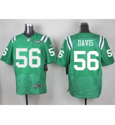 Nike Jets #56 Demario Davis Green Mens Stitched NFL Elite Rush Jersey