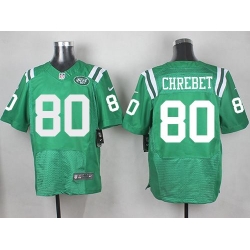 Nike Jets 80 Wayne Chrebet Green Mens Stitched NFL Elite Rush Jersey