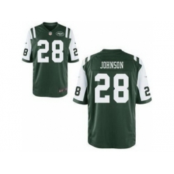 Nike New York Jets 28 Chris Johnson Green Elite NFL Jersey