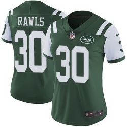 Nike Jets 30 Thomas Rawls Green Women Vapor Untouchable Limited Jersey