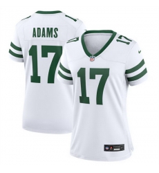 Women New York Jets 17 Davante Adams White Stitched Jersey