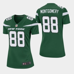 Women New York Jets 88 Ty Montgomery Green Vapor Untouchable Limited Jersey