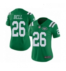 Womens New York Jets 26 Le Veon Bell Limited Green Rush Vapor Untouchable Football Jersey