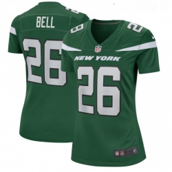 Womens New York Jets 26 Le Veon Bell Nike Game Jersey  Green