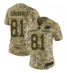 Womens Nike New York Jets 81 Quincy Enunwa Limited Camo 2018 Salute to Service NFL Jersey