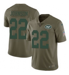 Nike Jets 22 Matt Forte Olive Youth Salute To Service Limited Jersey