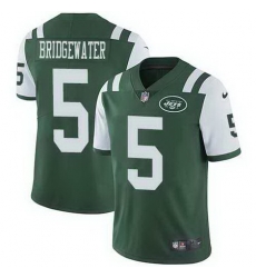 Nike Jets 5 Teddy Bridgewater Green Youth Vapor Untouchable Limited Jersey