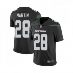 Youth New York Jets 28 Curtis Martin Black Alternate Vapor Untouchable Limited Player Football Jersey