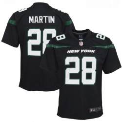 Youth New York Jets 28 Curtis Martin Nike Retired Player Game Jersey Black