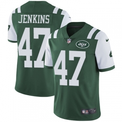 Youth Nike Jets #47 Jordan Jenkins Green Team Color Stitched NFL Vapor Untouchable Limited Jersey