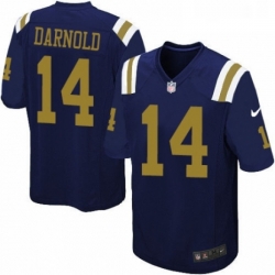 Youth Nike New York Jets 14 Sam Darnold Limited Navy Blue Alternate NFL Jersey