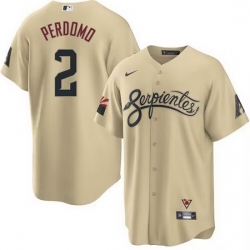 Men Arizona Diamondbacks 2 Geraldo Perdomo 2021 Gold City Connect Cool Base Stitched Jersey