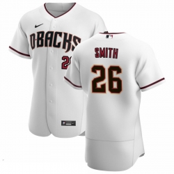 Men Arizona Diamondbacks 26 Pavin Smith Men Nike White Crimson Flex Base Home Team MLB Jersey