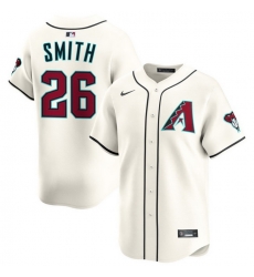 Men Arizona Diamondbacks Nike Home Limited Jersey Cream Smith Pavin 26