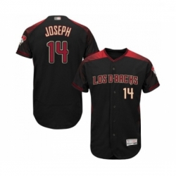 Mens Arizona Diamondbacks 14 Caleb Joseph Black Alternate Authentic Collection Flex Base Baseball Jersey