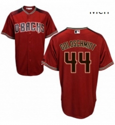 Mens Majestic Arizona Diamondbacks 44 Paul Goldschmidt Authentic Red Alternate Cool Base MLB Jersey