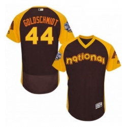 Mens Majestic Arizona Diamondbacks 44 Paul Goldschmidt Brown 2016 All Star National League BP Authentic Collection Flex Base MLB Jersey