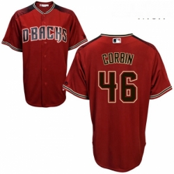 Mens Majestic Arizona Diamondbacks 46 Patrick Corbin Replica Red Alternate Cool Base MLB Jersey