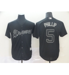 Braves 5 Freddie Freeman Phillip Black 2019 Players 27 Weekend Player Jersey