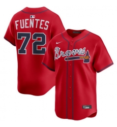 Men Atlanta Braves Nike Alternate Limited Jersey Red Fuentes Didier 72 Men Atlanta Braves Nike Alternate Limited Jersey Red Fuentes Didier 72