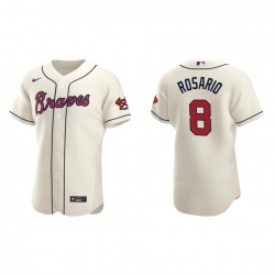 Men Nike Atlanta Braves 8 Eddie Rosario Ice Cream Alternate Stitched Baseball Jersey