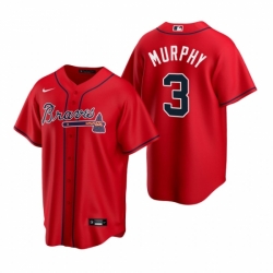 Mens Nike Atlanta Braves 3 Dale Murphy Red Alternate Stitched Baseball Jerse