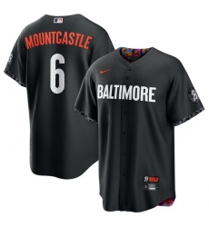 Men Baltimore Orioles Active Player Custom Black 2023 City Connect Cool Base Stitched Baseball Jersey