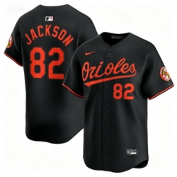 Men Baltimore Orioles Jeremiah Jackson #82 Black Flex Base Stitched MLB Jersey