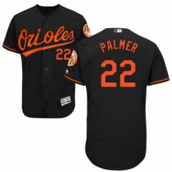 Mens Majestic Baltimore Orioles 22 Jim Palmer Black Alternate Flex Base Authentic Collection MLB Jersey