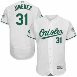 Mens Majestic Baltimore Orioles 31 Ubaldo Jimenez White Celtic Flexbase Authentic Collection MLB Jersey