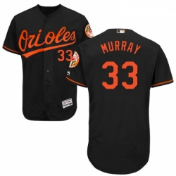 Mens Majestic Baltimore Orioles 33 Eddie Murray Black Alternate Flex Base Authentic Collection MLB Jersey