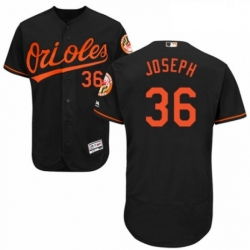 Mens Majestic Baltimore Orioles 36 Caleb Joseph Black Alternate Flex Base Authentic Collection MLB Jersey