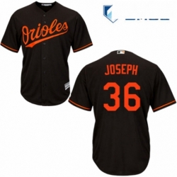 Mens Majestic Baltimore Orioles 36 Caleb Joseph Replica Black Alternate Cool Base MLB Jersey 