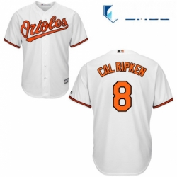 Mens Majestic Baltimore Orioles 8 Cal Ripken Replica White Home Cool Base MLB Jersey