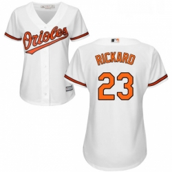 Womens Majestic Baltimore Orioles 23 Joey Rickard Authentic White Home Cool Base MLB Jersey