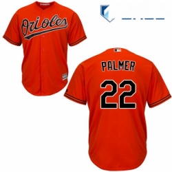 Youth Majestic Baltimore Orioles 22 Jim Palmer Authentic Orange Alternate Cool Base MLB Jersey