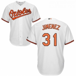 Youth Majestic Baltimore Orioles 31 Ubaldo Jimenez Authentic White Home Cool Base MLB Jersey