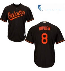 Youth Majestic Baltimore Orioles 8 Cal Ripken Replica Black Alternate Cool Base MLB Jersey