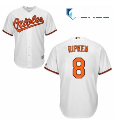 Youth Majestic Baltimore Orioles 8 Cal Ripken Replica White Home Cool Base MLB Jersey