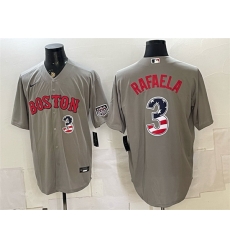 Men Boston Red Sox  3 Ceddanne Rafaela Grey 2026 USA 250 Fourth of July Home Stitched Baseball Jersey
