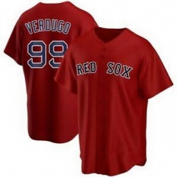 Men Boston Red Sox 99 Verdugo Red 2021 Nike MLB jersey