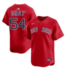 Men Boston Red Sox Nike Home Limited Jersey Red Gray Sonny 54