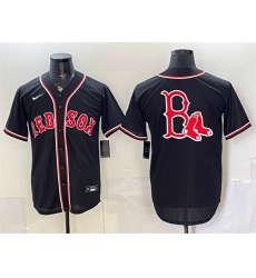 Men Boston Red Sox Team Big Logo 2026 Fashion Replica Black Out Stitched Baseball Jersey Men Boston Red Sox Team Big Logo 2026 Fashion Replica Black Out Stitched Baseball Jersey