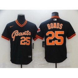 Men San Francisco New York Giants 25 Bonds Black Game 2021 Nike MLB Jersey