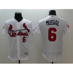 Men St Louis Cardinals 6 Musial White Elite Independent Edition 2021 MLB Jerseys