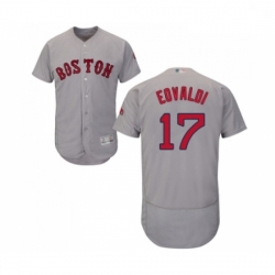 Mens Boston Red Sox 17 Nathan Eovaldi Grey Road Flex Base Authentic Collection Baseball Jersey